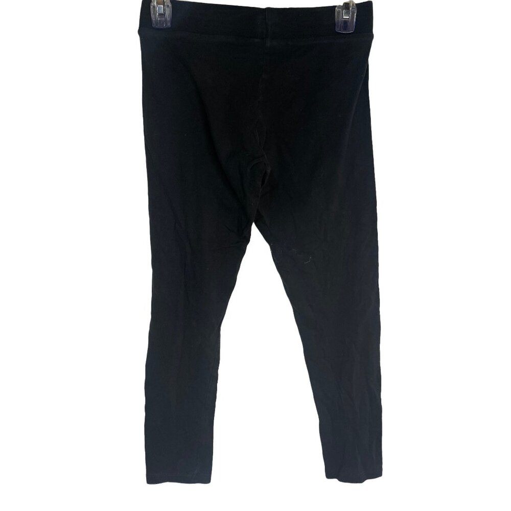 Mossimo Women's medium 3/4 length stretch pants black waist 30" rise 8.5" READ - Picture 2 of 5